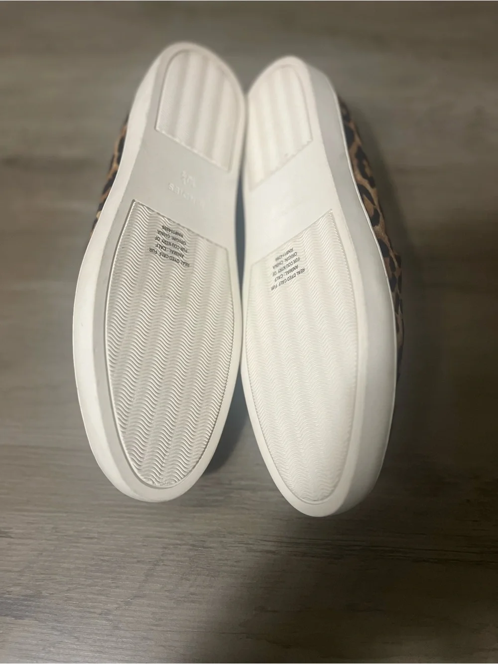 Birdies “The Swift “ Leopard Calf Hair Loafers
